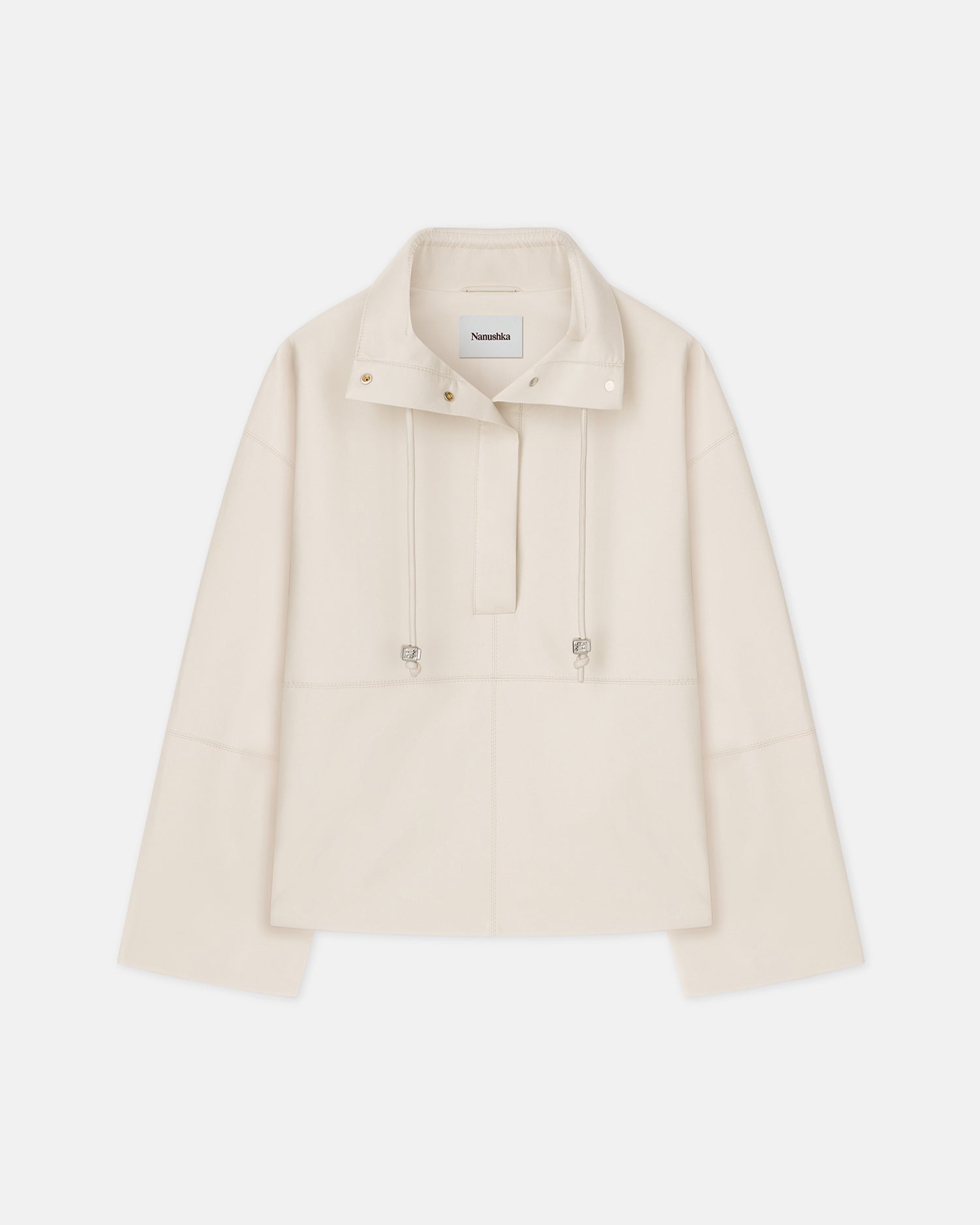 Yvette - Regenerated Leather Jacket - Crayon