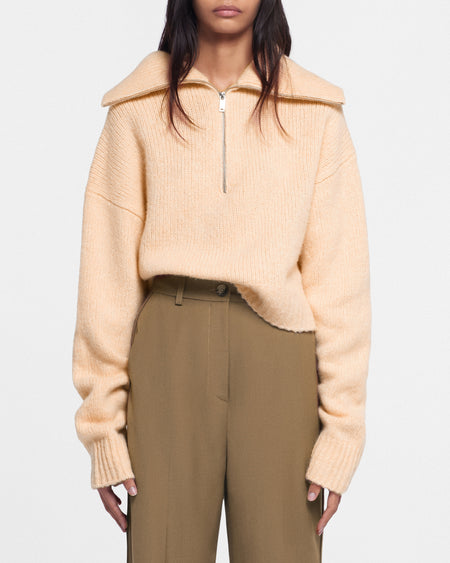 Arva - Merino Wool Sweater - Apricot