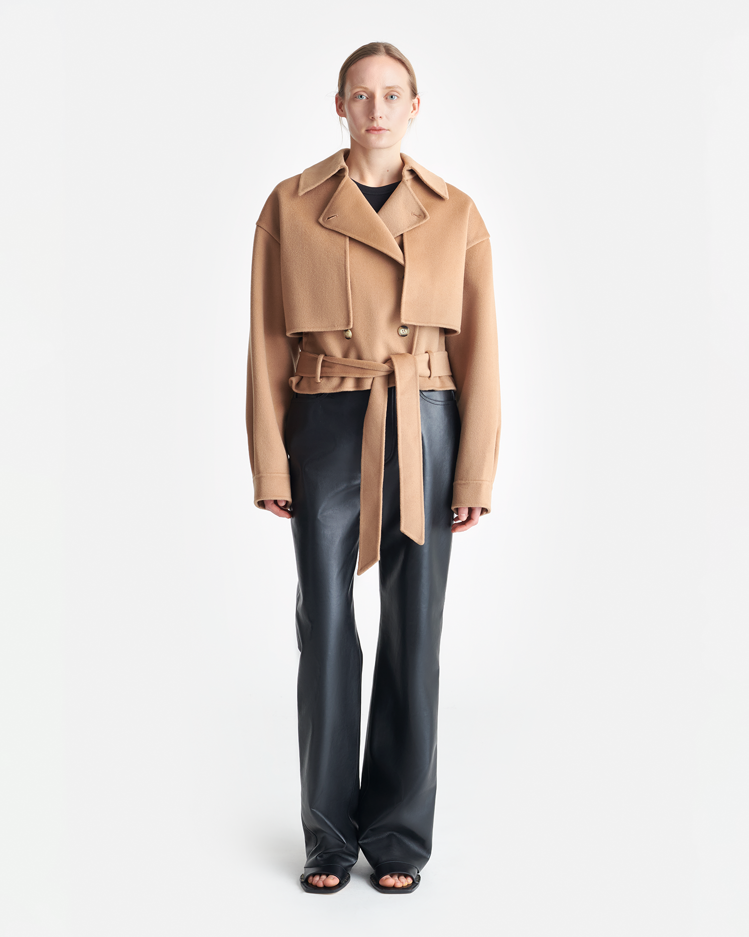 Satoyo - Wool And Silk-Blend Jacket - Camel – Nanushka Satoyo - Wool And Silk-Blend Jacket - Camel – Nanushka