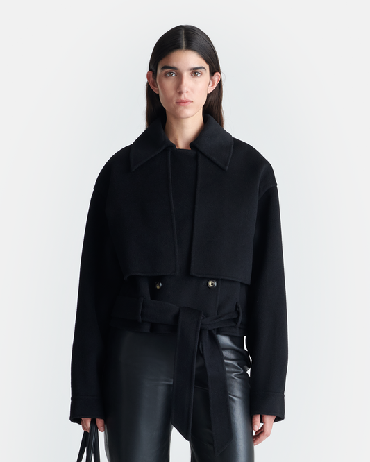 Satoyo - Wool And Silk-Blend Jacket - Black