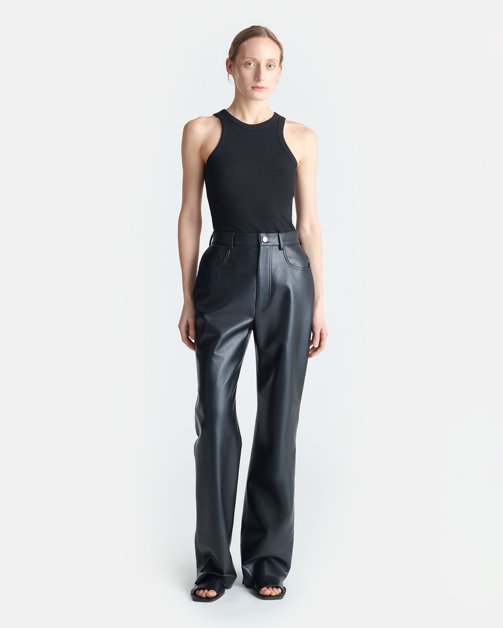 Camma - Straight Leg Trousers - Black