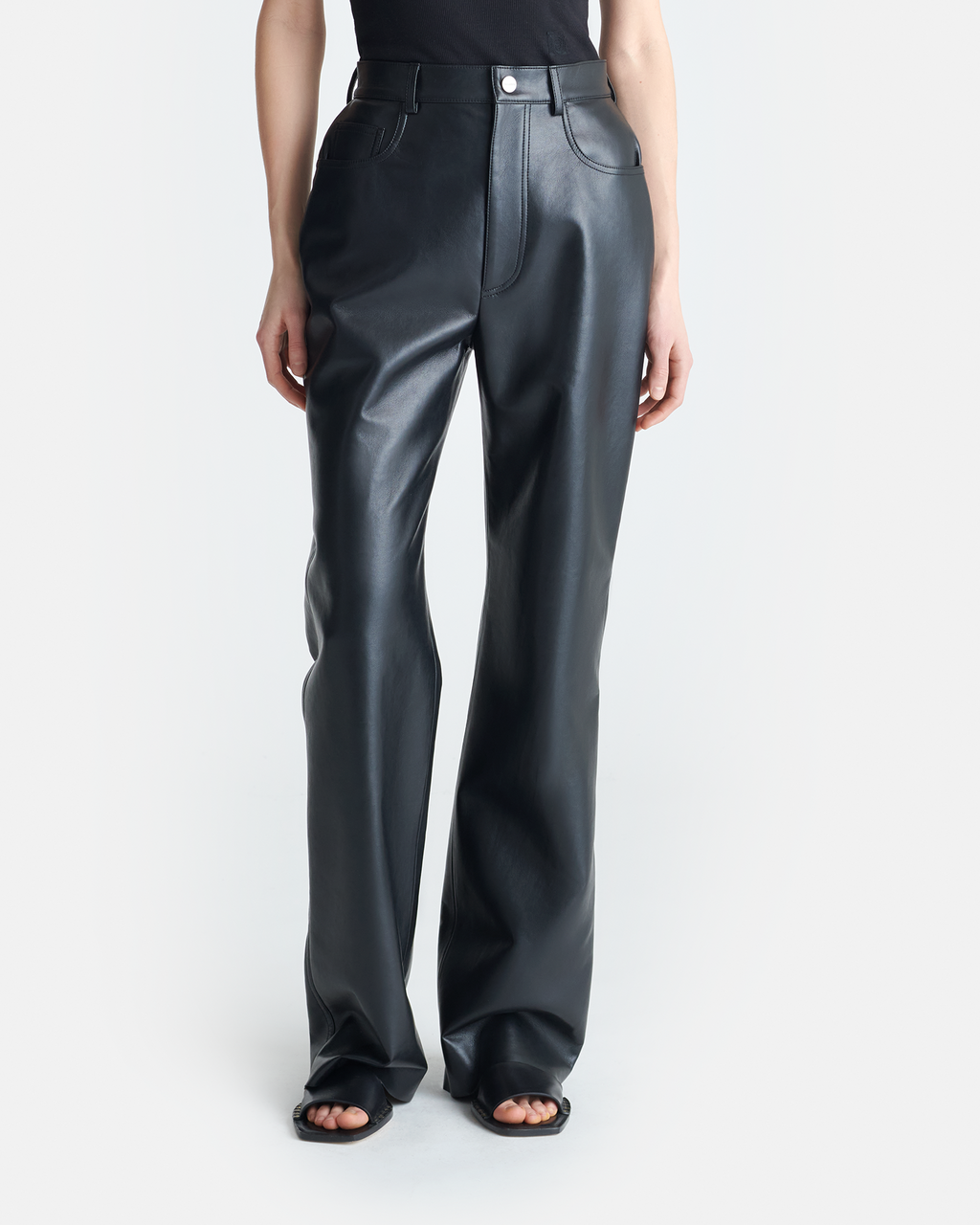 Camma - Straight Leg Trousers - Black