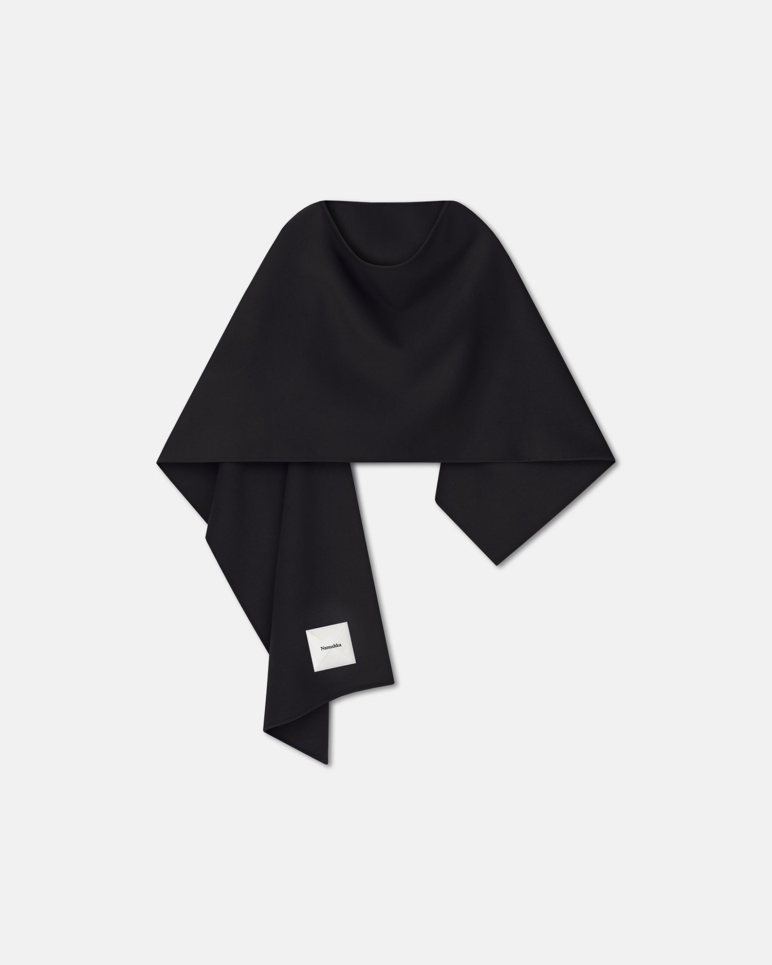 Kamin - Wool And Silk-Blend Shawl - Black