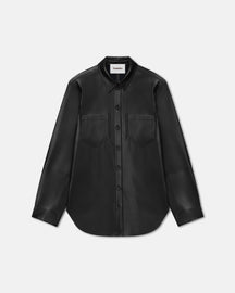 Giana - Okobor™ Alt-Leather Shirt - Black