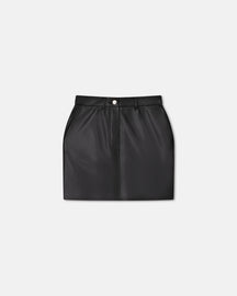 Miray - Okobor™ Alt-Leather Mini Skirt - Black
