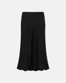 Razi - Slip Satin Midi Skirt - Black