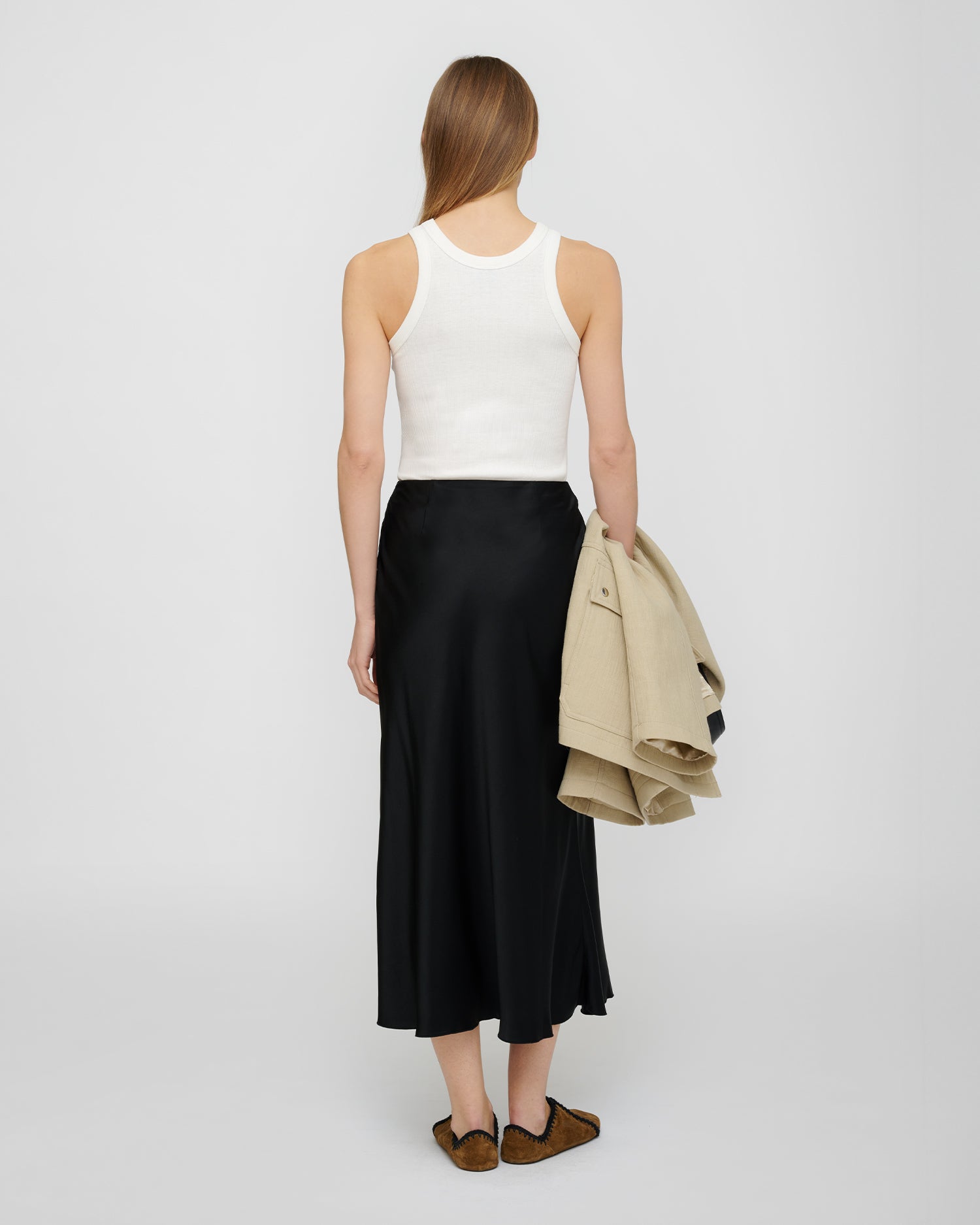 Herve - Ribbed-Jersey Tank Top - Off White