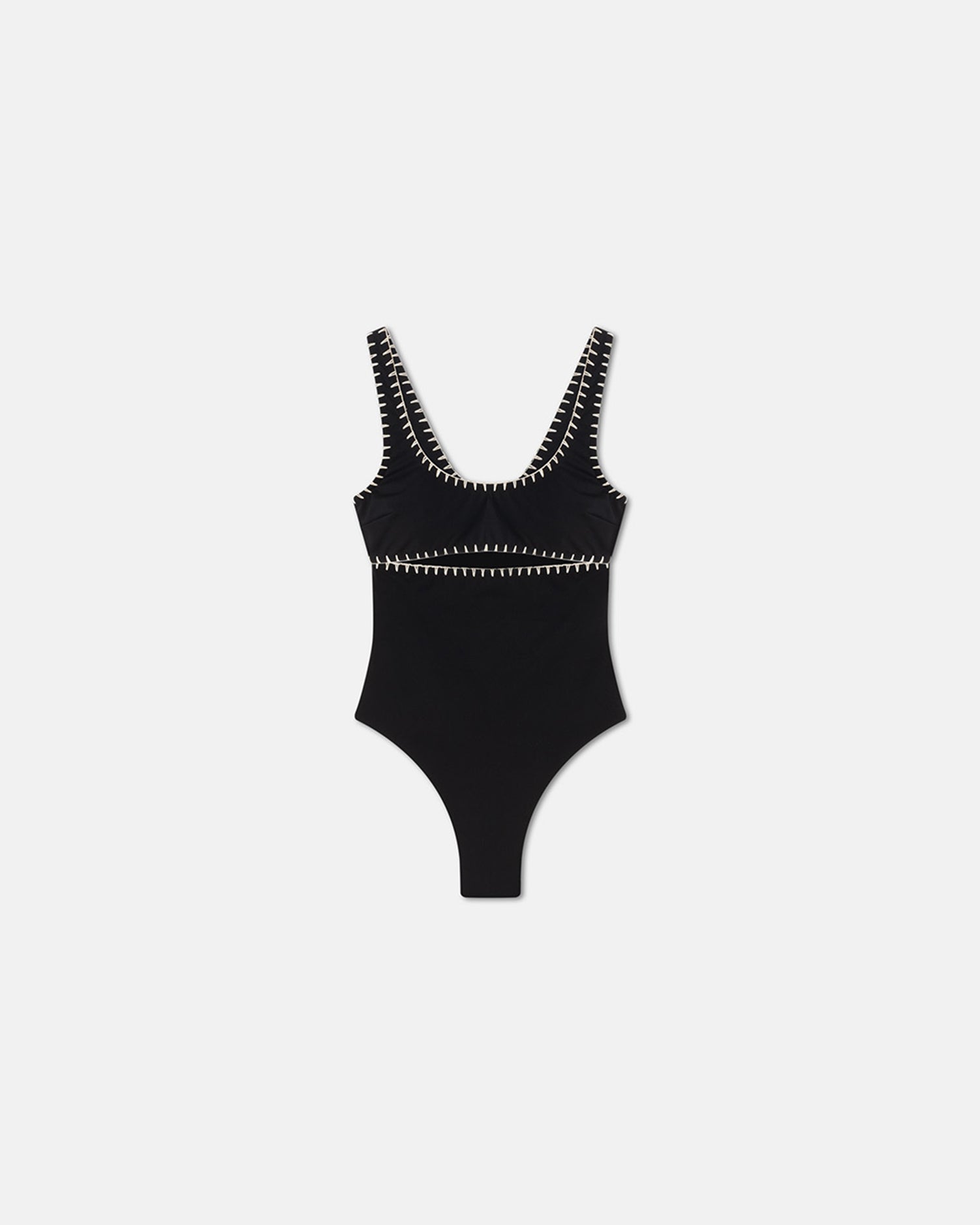 Sorena - Crocheted Cut-Out Swimsuit - Black