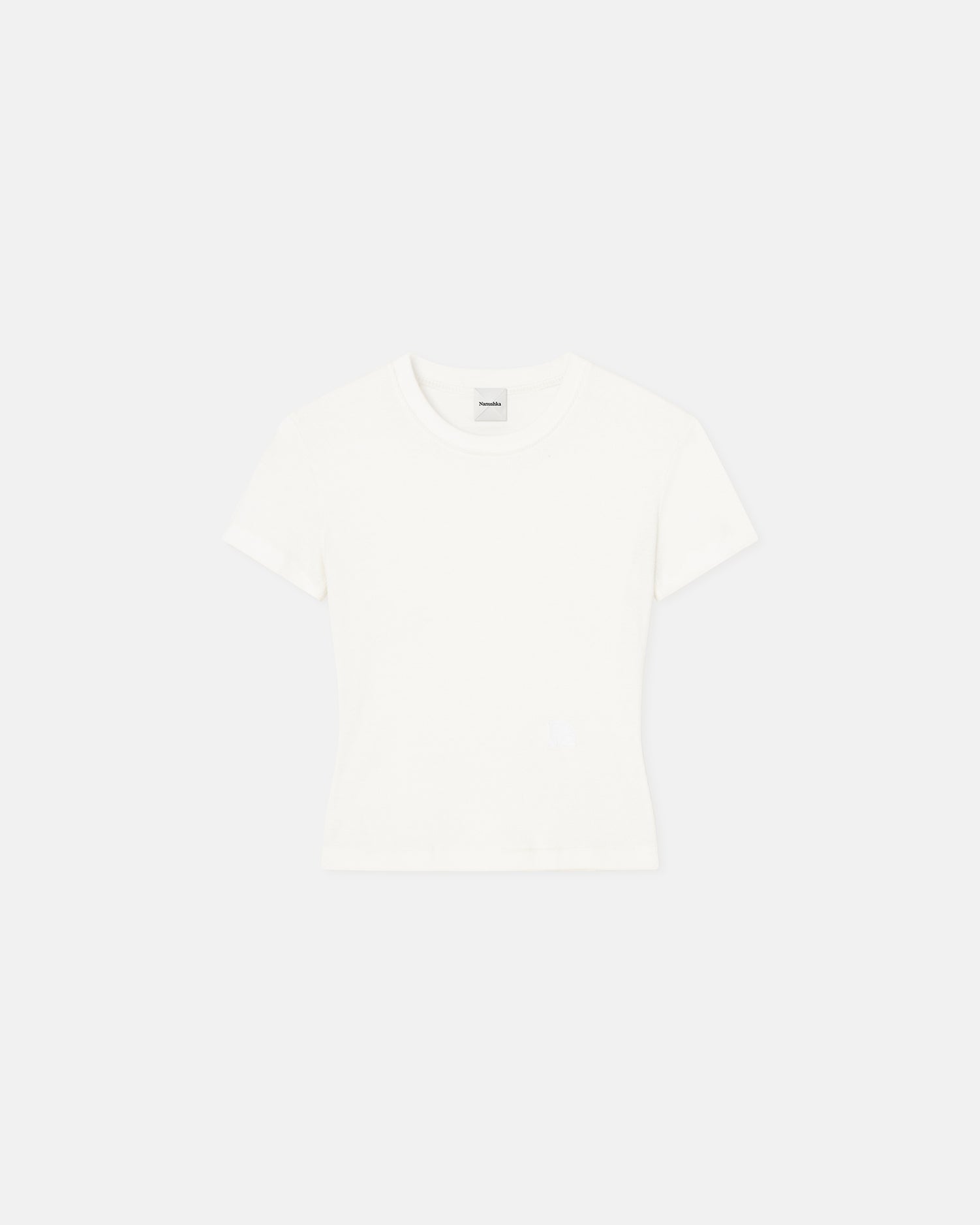 Axton - Cropped Ribbed Cotton-Jersey T-Shirt - Off White
