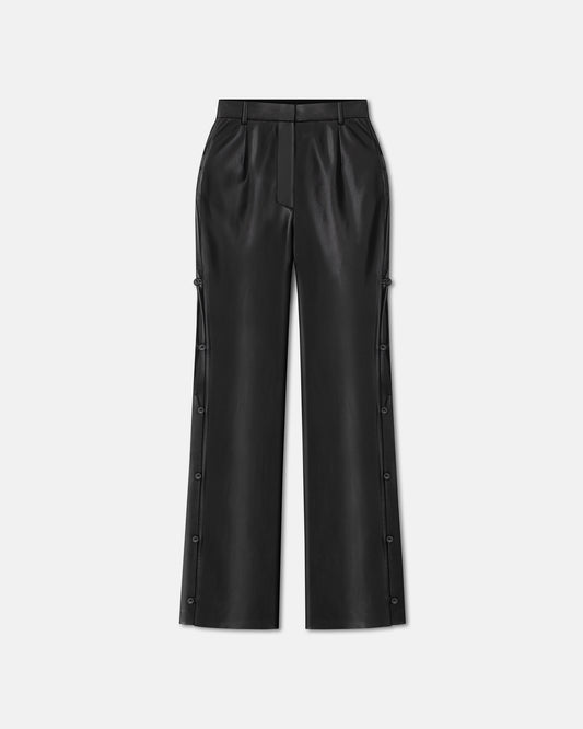 Felina - Okobor™ Alt-Leather Slim-Leg Pants - Black