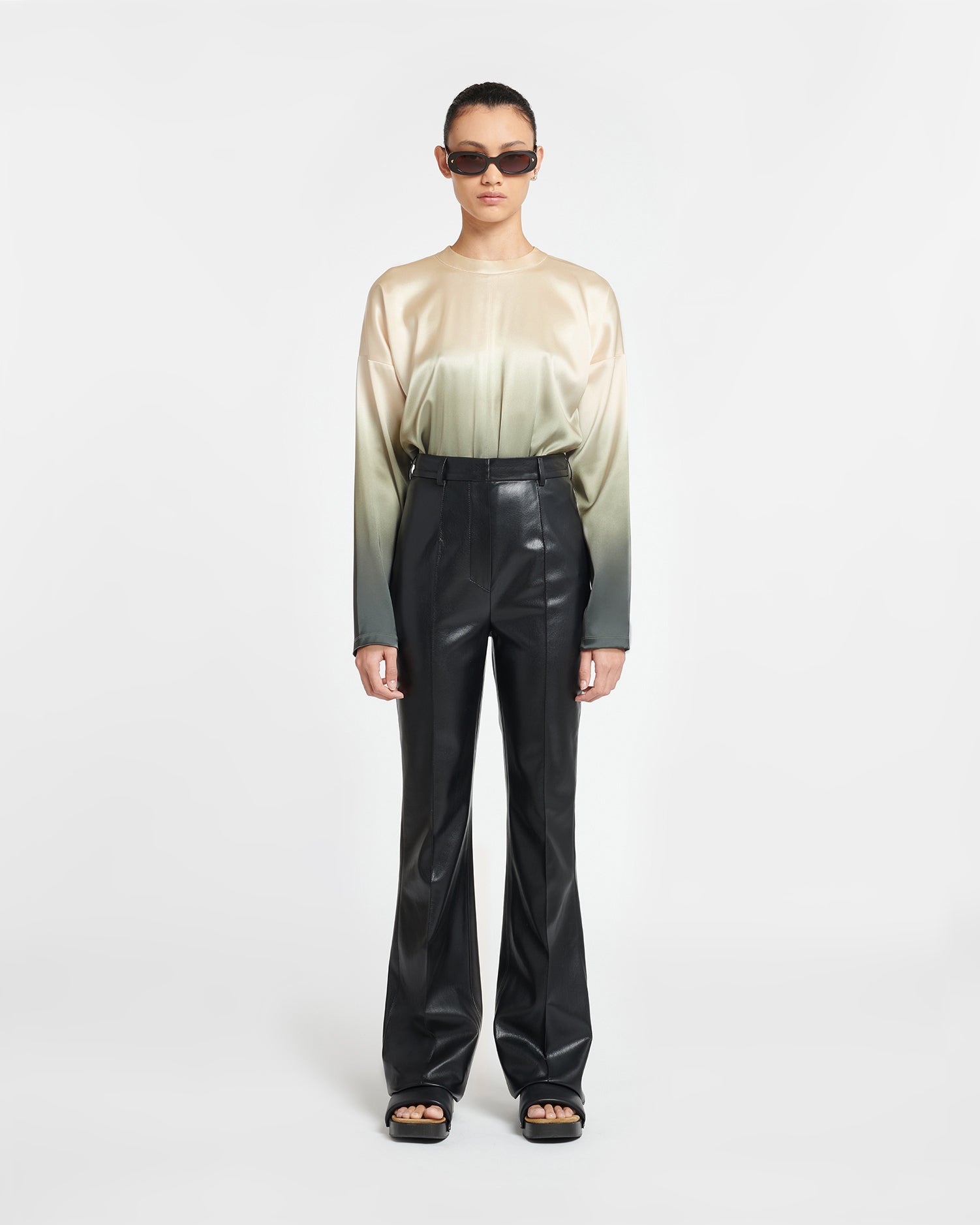 Leena - Okobor™ Alt-Leather Pants - Black – Nanushka