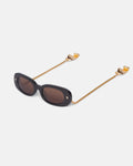 Aliza Charm - Bioplastic sunglasses - Off Black