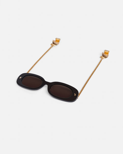 Aliza charm   bioplastic sunglasses   off black