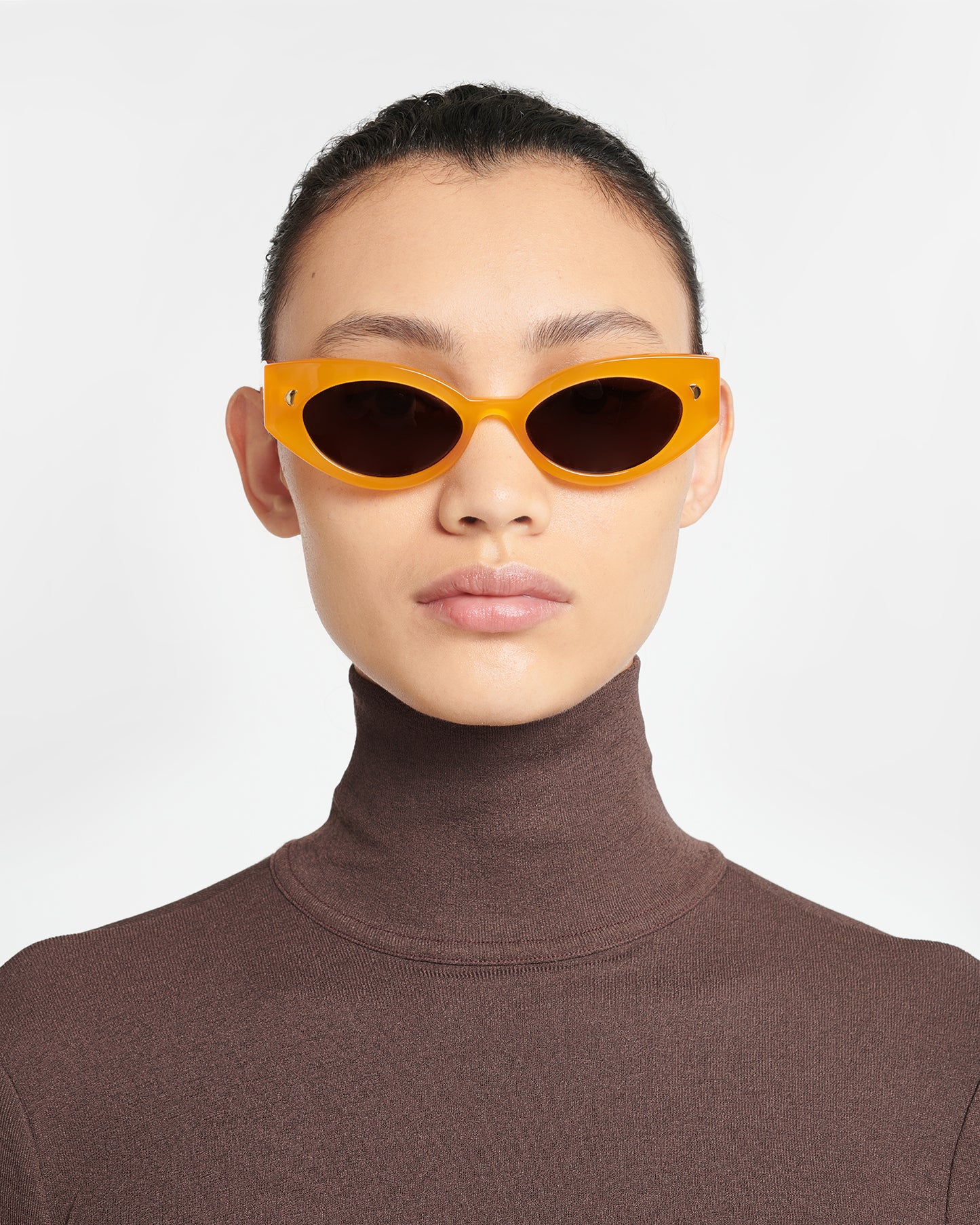 Azalea - Bio-Plastic Cat-Eye Sunglasses - Orange