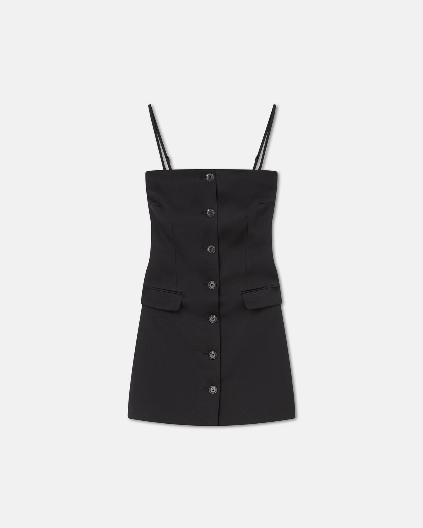Jenthe - Tailored Tech-Satin Mini Dress - Black