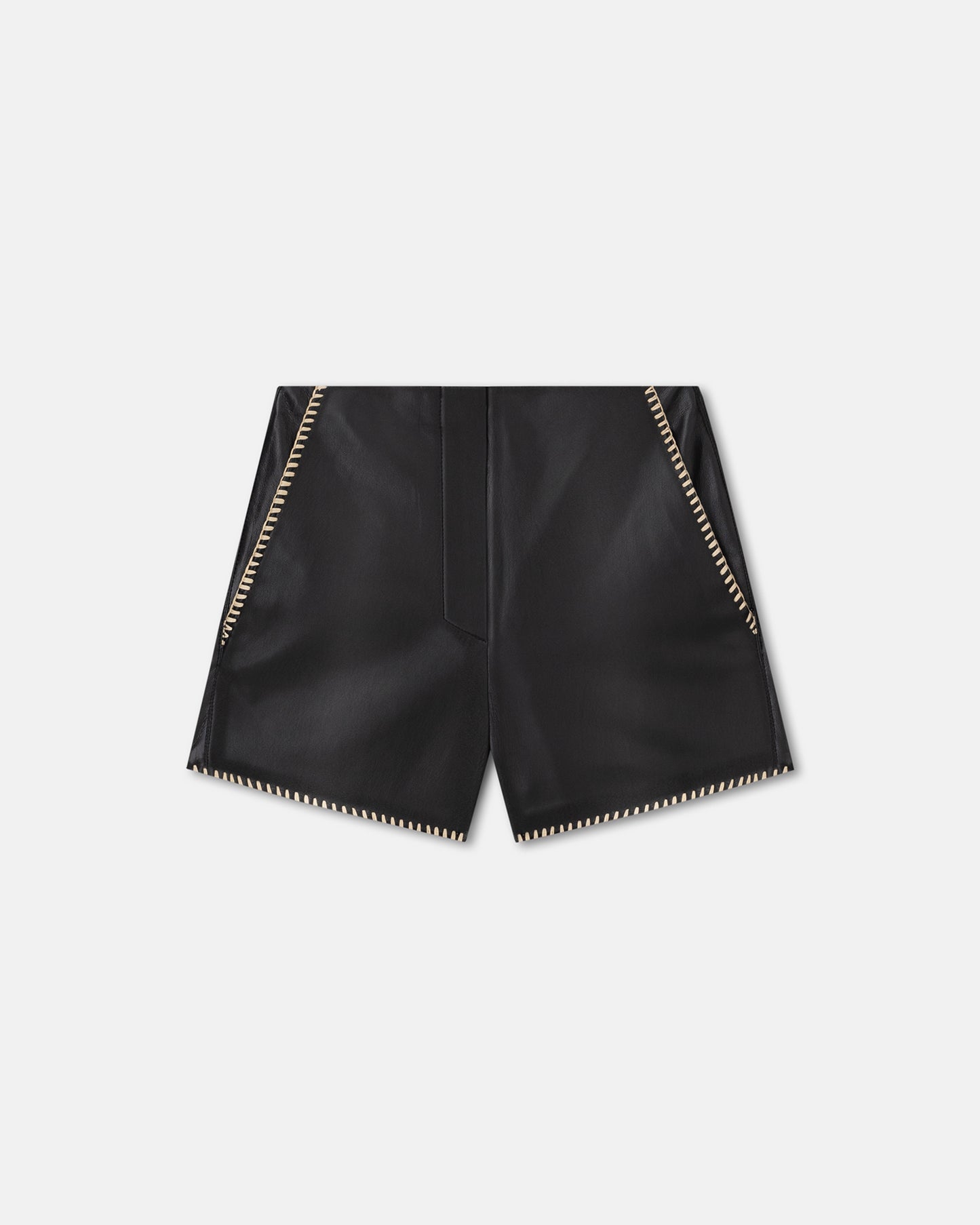 Elza - Okobor™ Alt-Leather Shorts - Black