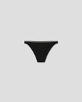 Merve - Recycled nylon bikini bottoms - Black/Creme