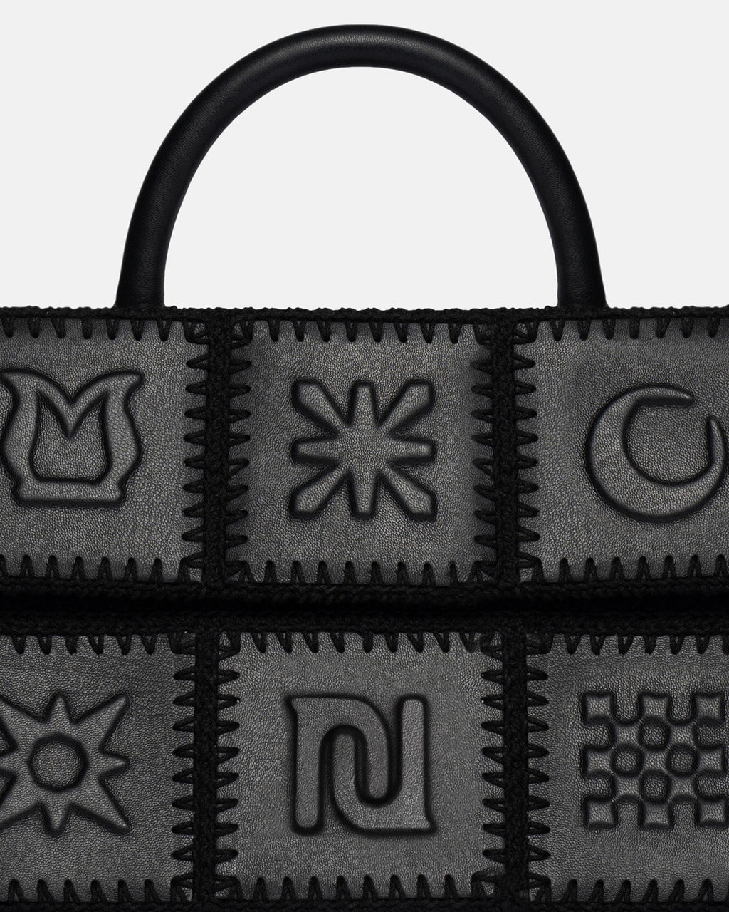 The SANDI Symbol - Top Handle Bag - Black