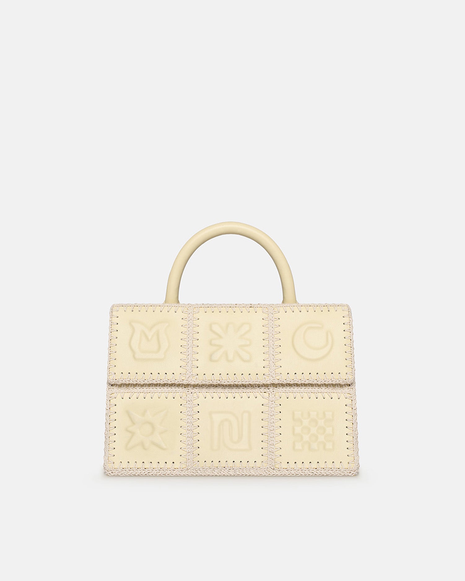 The SANDI Symbol - Top Handle Bag - Moonbeam