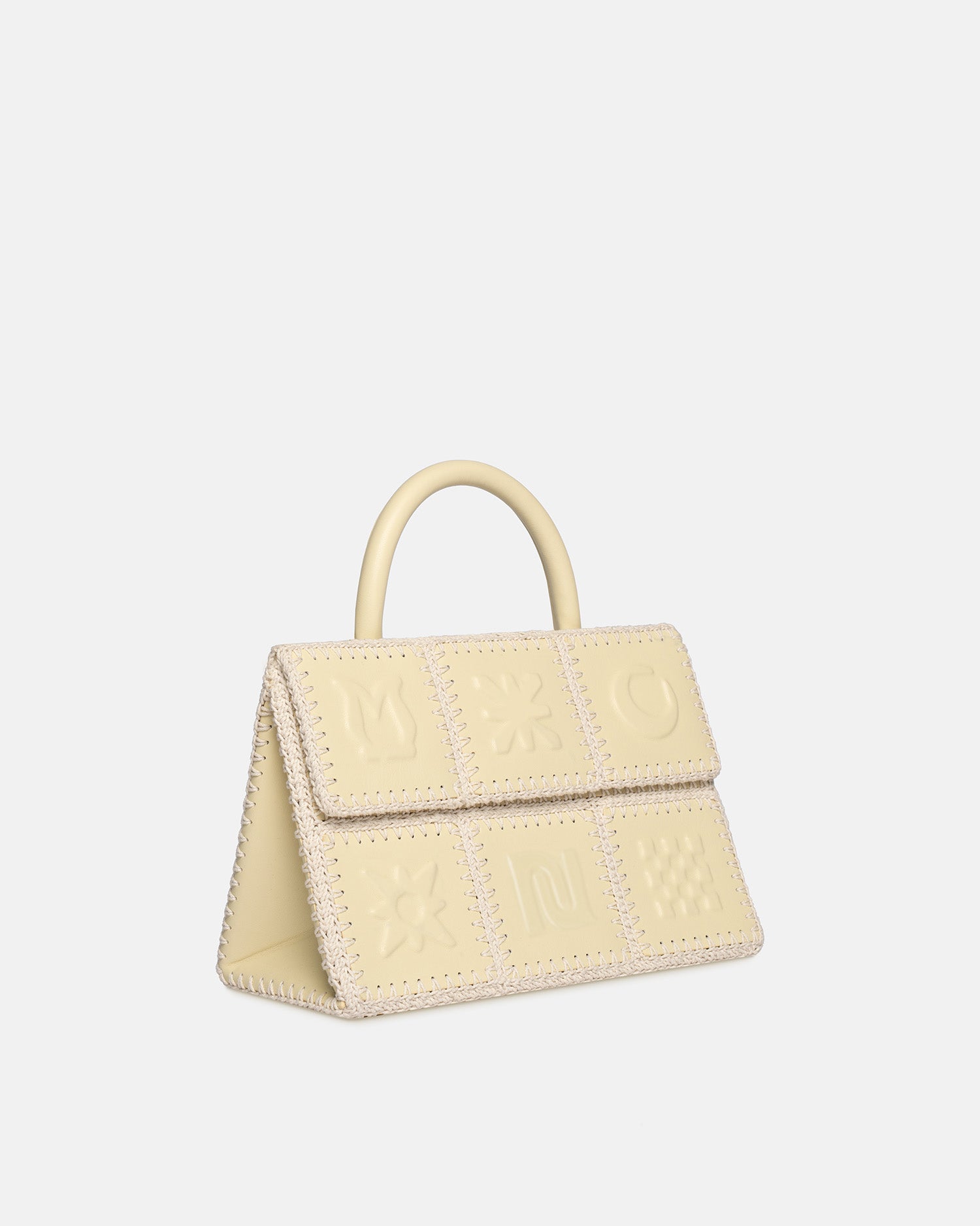 The SANDI Symbol - Top Handle Bag - Moonbeam