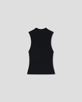 Jelani - Turtleneck vest - Black