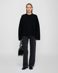 Maura - Merino cashmere sweater - Black