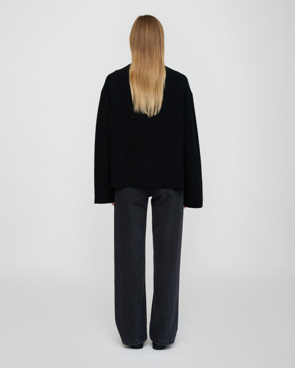 Maura - Merino cashmere sweater - Black