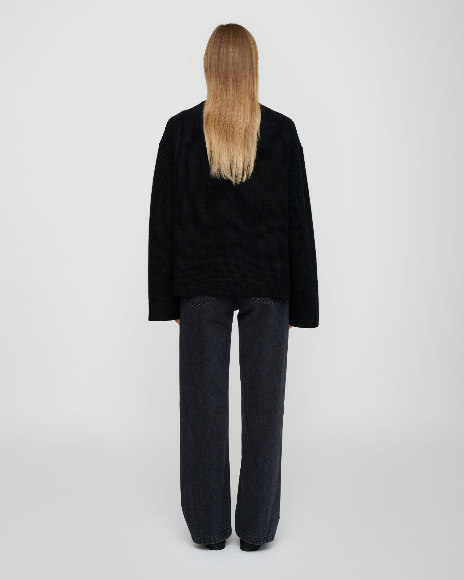 Maura - Merino Cashmere Sweater - Black