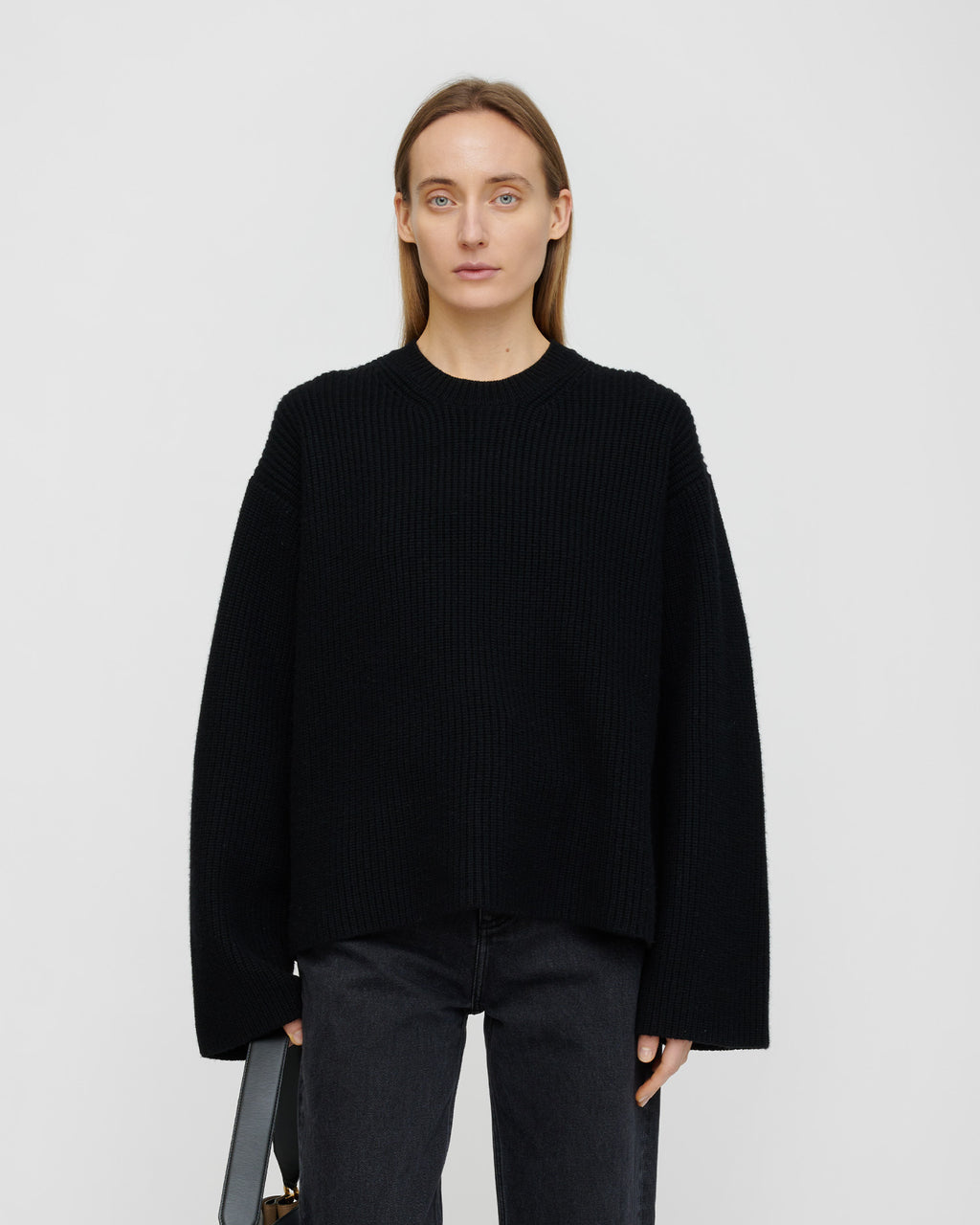 Maura - Merino cashmere sweater - Black