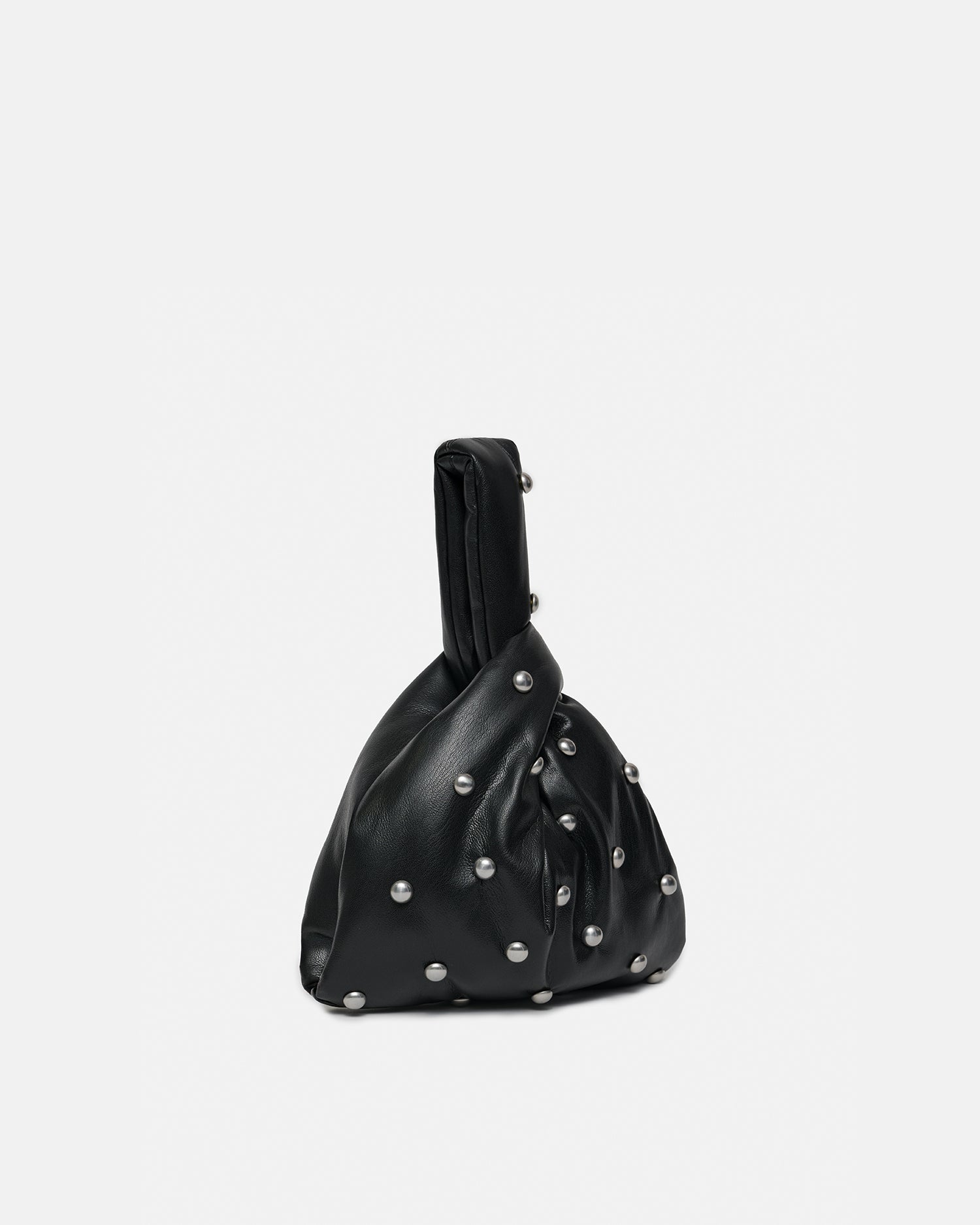 Jen Mini - Okobor/Studs Evening Bag - Black/Silver – Nanushka