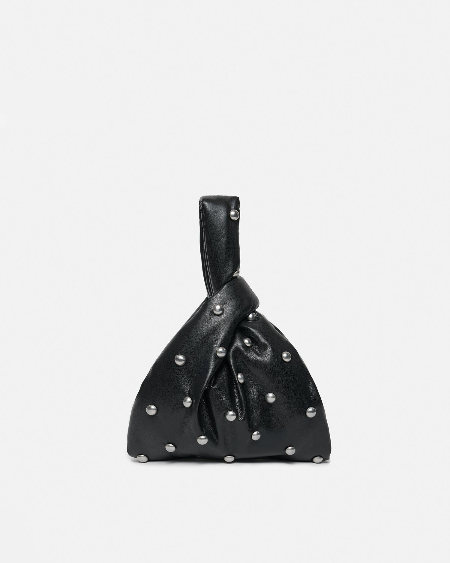 Jen Mini - Okobor/Studs Evening Bag - Black/Silver – Nanushka