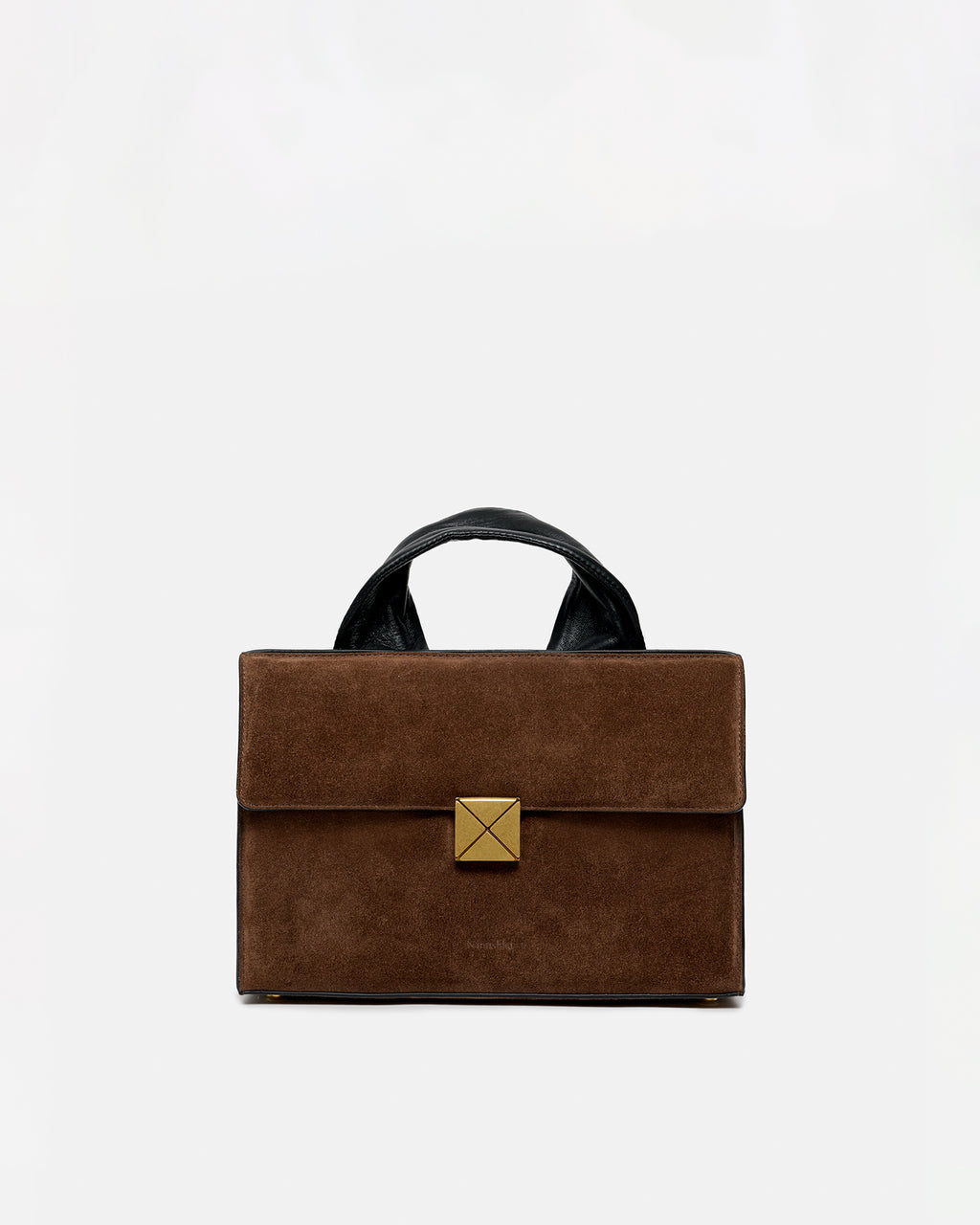 Sandi Lock - Suede bag - Dark Brown