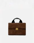 Sandi Lock - Suede bag - Dark Brown