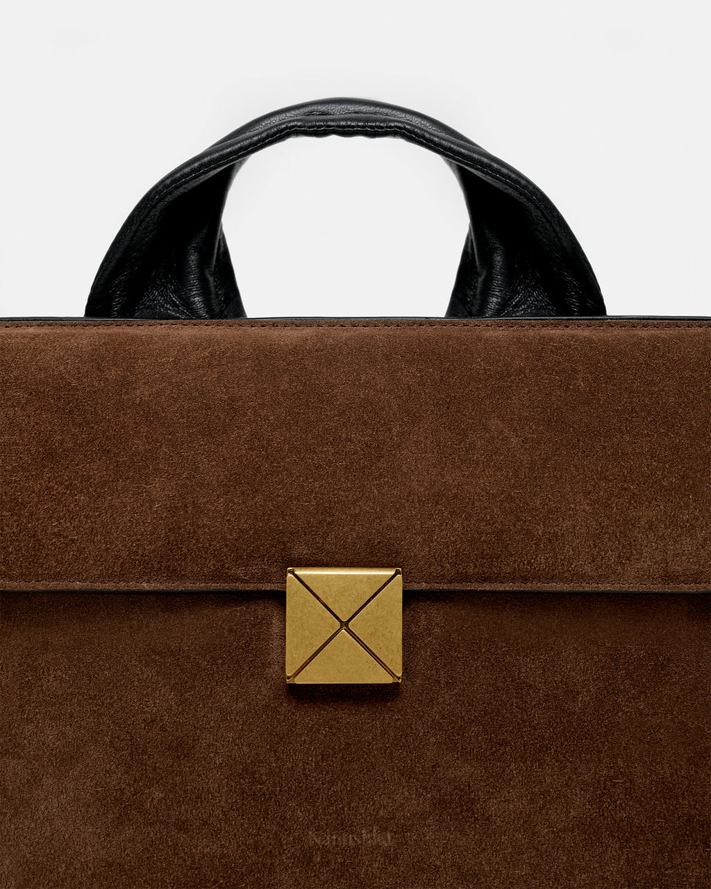 Sandi Lock - Suede bag - Dark Brown