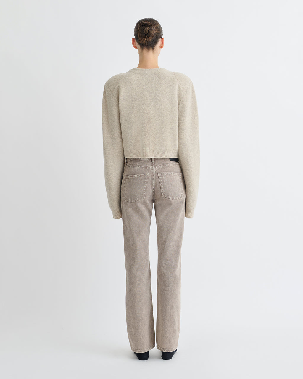Raddix - Overwashed Merino Cardigan - Oatmeal