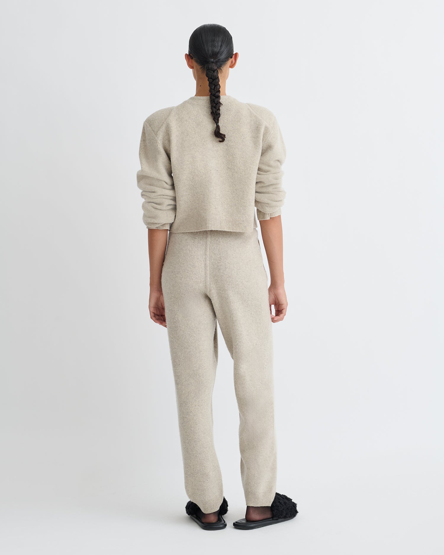 Raddix - Overwashed Merino Cardigan - Oatmeal