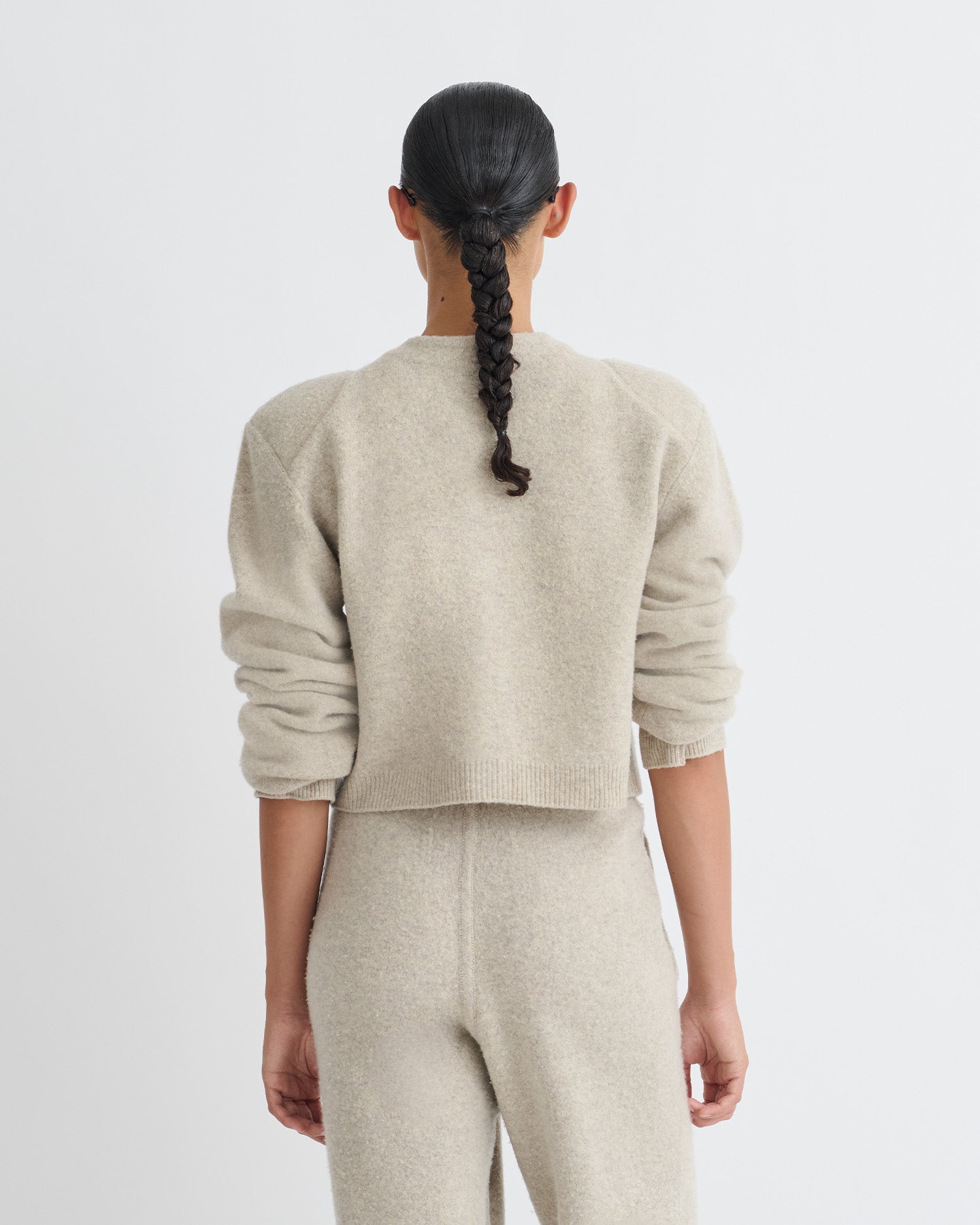 Raddix - Overwashed Merino Cardigan - Oatmeal