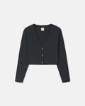 Henny - Brushed Cashmere Cardigan - Black