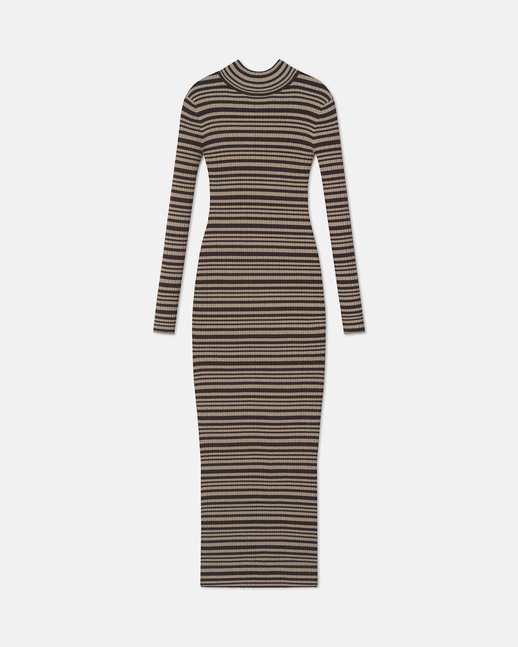 merino rib dress Merino Wool Ribbed Midi Dress