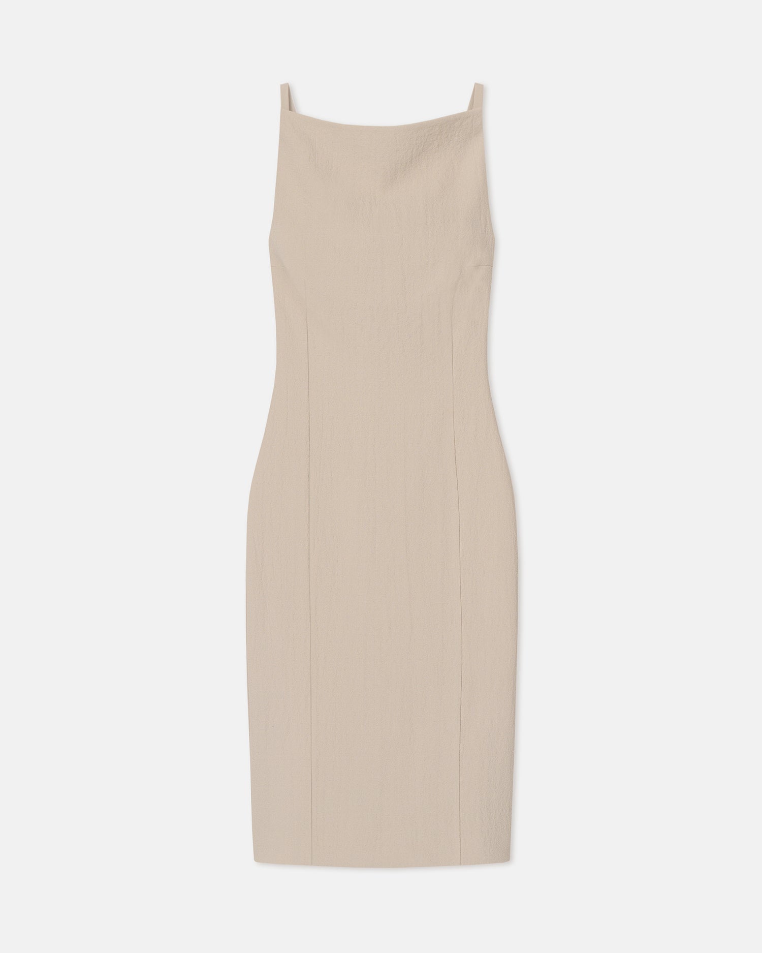 Vittoria - Seersucker Suiting Dress - Sand