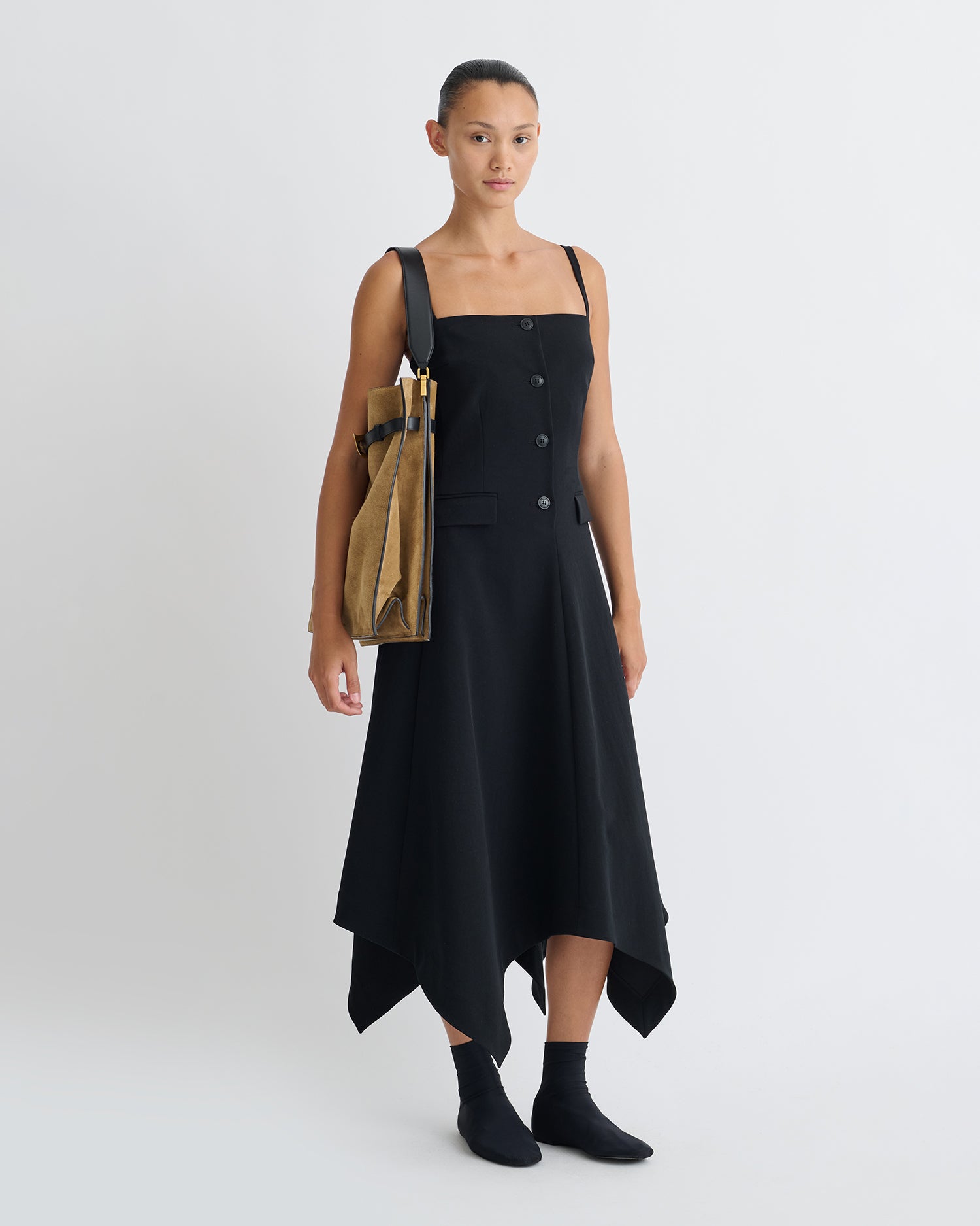 Angeria - Paper Jersey Dress - Black