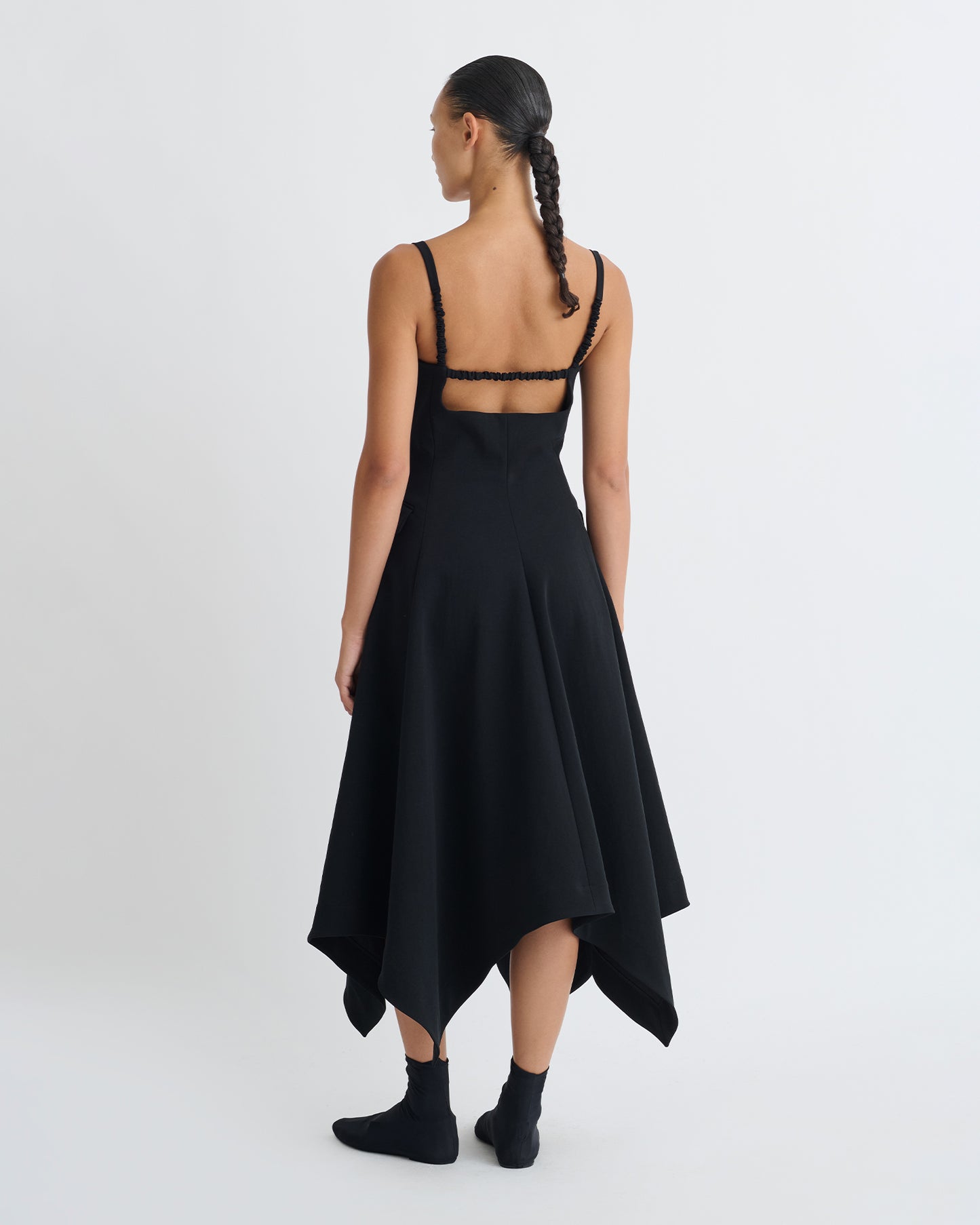 Angeria - Paper Jersey Dress - Black