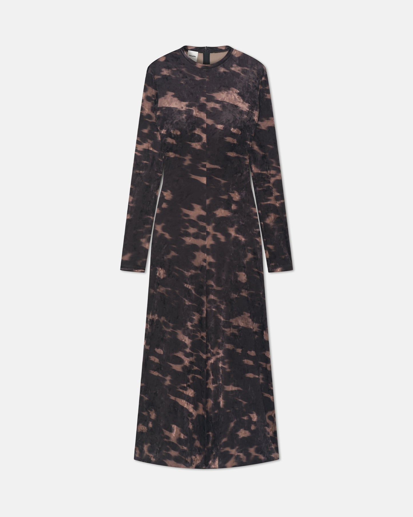 Jynx - Stretch Velvet Dress - Midnight Mocha Brown