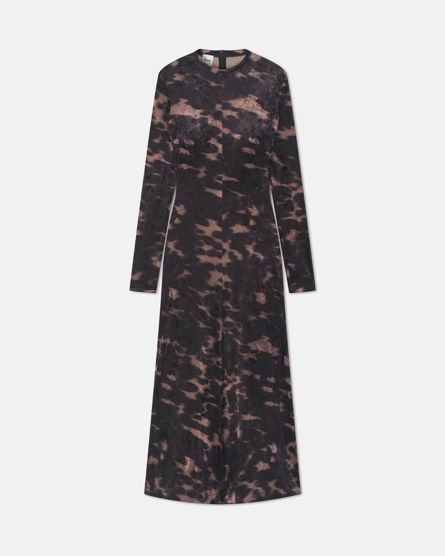 Jynx - Stretch Velvet Dress - Midnight Mocha Brown