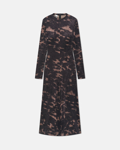 Jynx - Stretch Velvet Dress - Midnight Mocha Brown