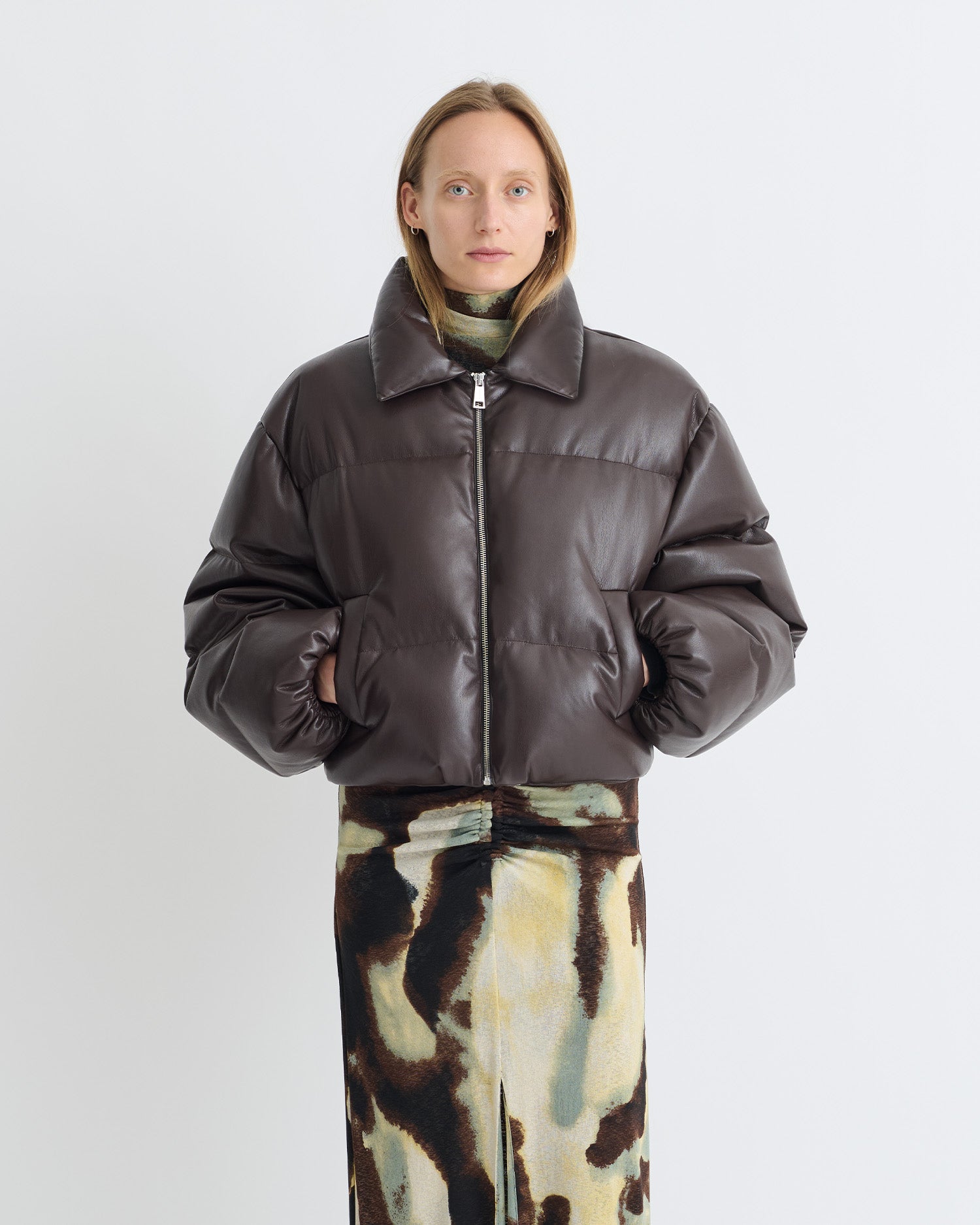 Juel - Okobor Jacket - Coffee Ground – Nanushka