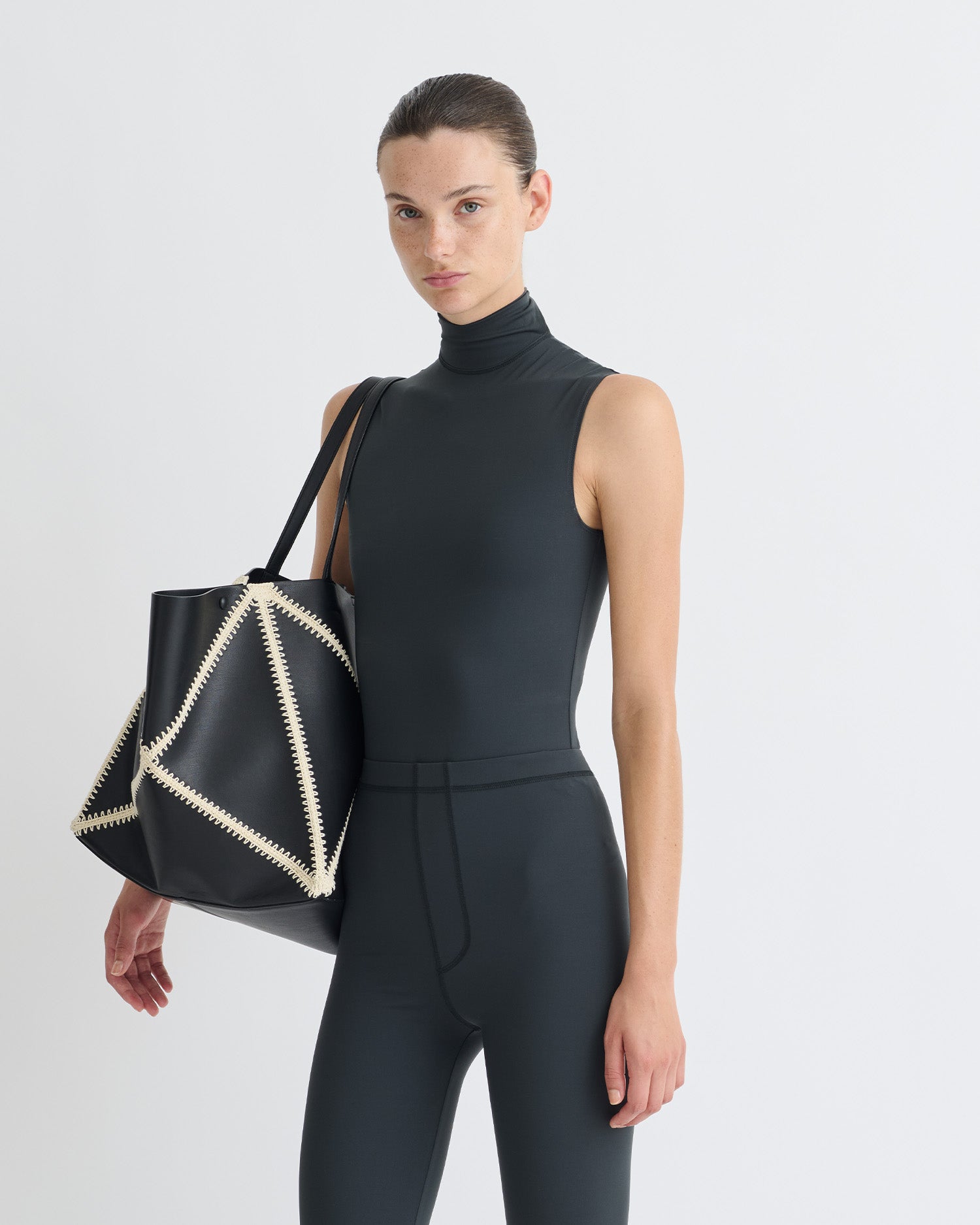 Artice - Elastic Jersey Bodysuit - Dusty Blue