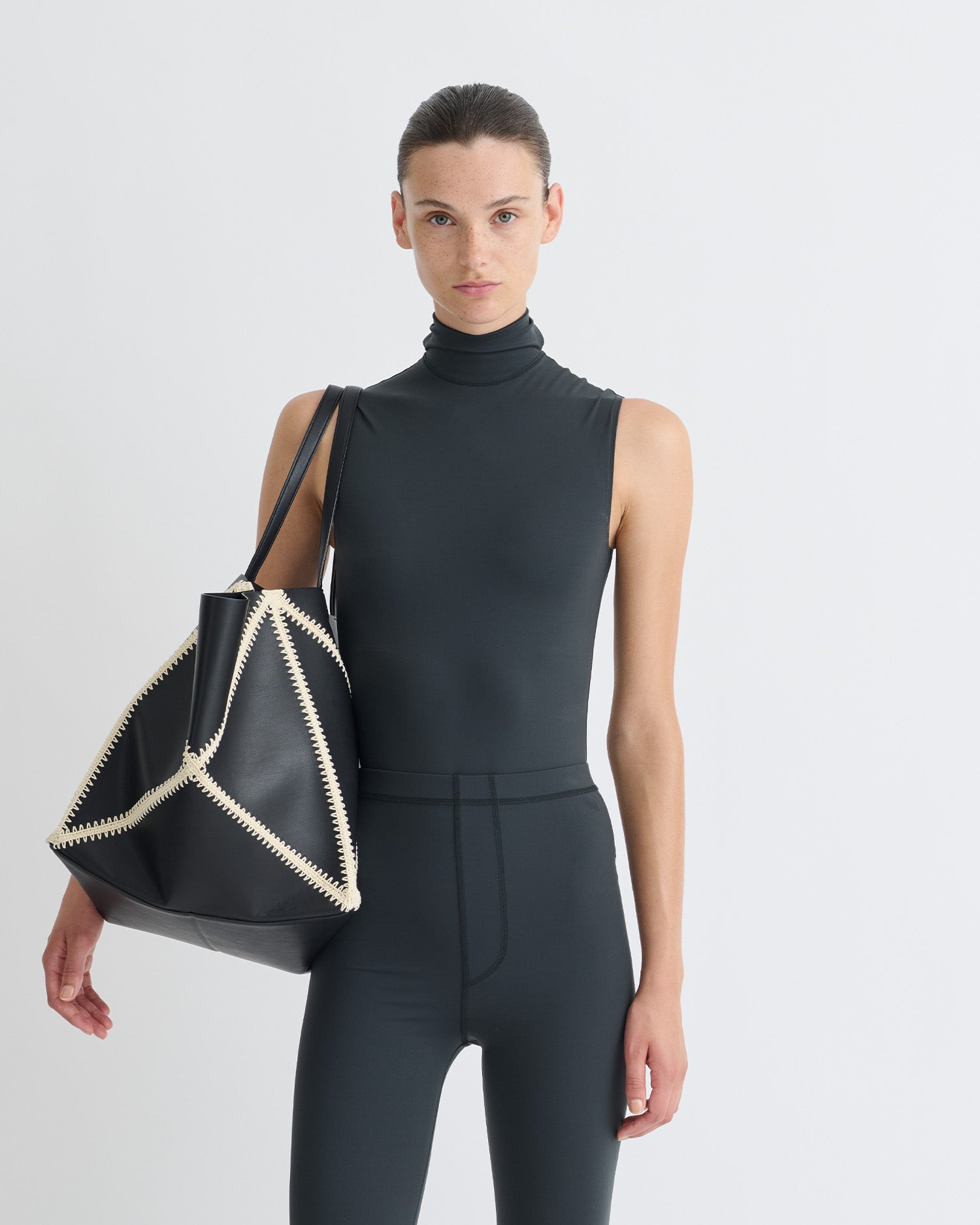 Artice - Elastic Jersey Bodysuit - Dusty Blue