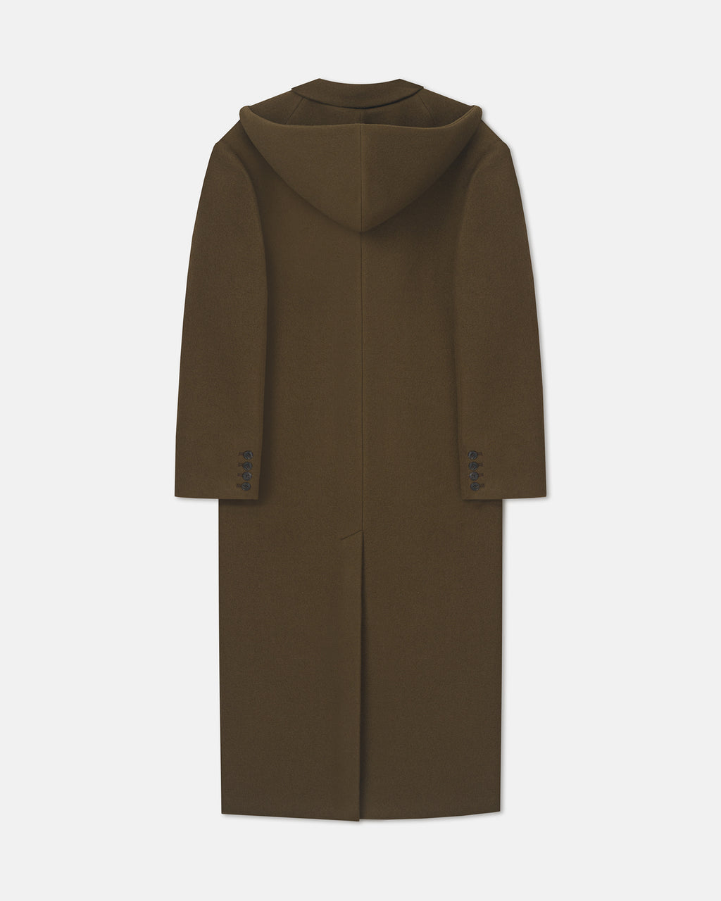 Melva - Aged Felted Wool Coat - Wood