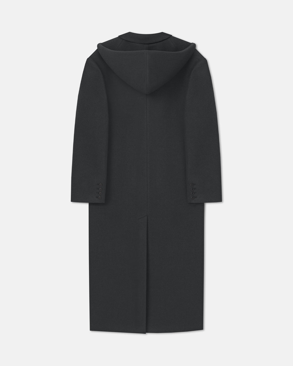 Melva - Aged Felted Wool Coat - Midnight Green